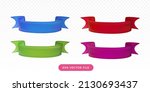 3d ribbon tag label collection... | Shutterstock .eps vector #2130693437