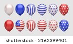 3d balloon collection for july... | Shutterstock .eps vector #2162399401