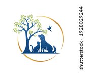 vector pet shop logo design... | Shutterstock .eps vector #1928029244