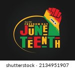 juneteenth freedom day design... | Shutterstock .eps vector #2134951907