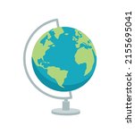 globe with stand isolated in... | Shutterstock .eps vector #2155695041