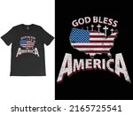 god bless america 4th of july t ... | Shutterstock .eps vector #2165725541