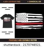 distressed thin red line... | Shutterstock .eps vector #2170748521