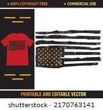 american flag t shirt vector... | Shutterstock .eps vector #2170763141