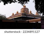 Small photo of 06 December 2022, Pune, India, The Omkareshwar temple of Pune was constructed on the banks of Mutha river during the tenure of Sadashiv Bhau, Omkareshwar Temple is a 18th-century Hindu temple.