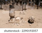 Small photo of 2 April 2023, Bhadurgad Dharmaveer gad, Ruins of Bahadur Khan's palace in Bahadurgad, it has been renamed as Dharmaveergad in the memory of Shri Chhatrapati Sambhaji Raje, Pedgaon, Maharashtra, India