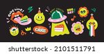 set of birthday party funny and ... | Shutterstock .eps vector #2101511791