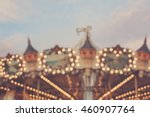 Vintage carrousel - Blurred merry-go-round - Dreamy magical blurred shape of a carousel