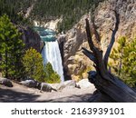 Lower Falls Waterfall In The...