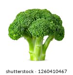 Broccoli isolated on white...