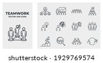 set of team work icon. team... | Shutterstock .eps vector #1929769574