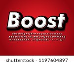 modern bold font effect with... | Shutterstock .eps vector #1197604897