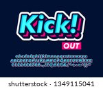 text style with glowing effect  ... | Shutterstock .eps vector #1349115041