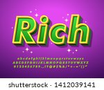 rich text effect with glitter... | Shutterstock .eps vector #1412039141