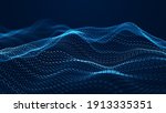 abstract blue background of... | Shutterstock . vector #1913335351