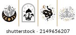celestial cards set. mystical... | Shutterstock .eps vector #2149656207