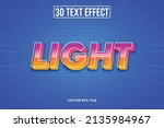 light text 3d text effects | Shutterstock .eps vector #2135984967