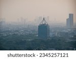 Small photo of air pollution in south tangerang is one of the worst air quality in recent days. 70% of the main cause of air pollution in Indonesia is the result of vehicle emissions