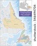 map of newfoundland and labrador | Shutterstock .eps vector #546494704