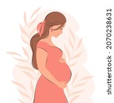 pregnant woman  future mom ... | Shutterstock .eps vector #2070238631