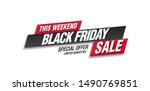 black friday sale banner layout ... | Shutterstock .eps vector #1490769851