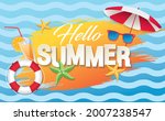 summer vacation baner layout... | Shutterstock .eps vector #2007238547