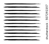 hand drawn horizontal stripes... | Shutterstock .eps vector #507292357