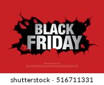 black friday sale banner | Shutterstock .eps vector #516711331