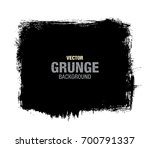 black vector grunge background | Shutterstock .eps vector #700791337