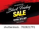 black friday sale banner | Shutterstock .eps vector #702821791