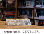 Small photo of Setif, Algeria - October 07, 2023: Close up James Clear's Atomic Habits book in the bookshop.