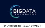 big data globe logo design... | Shutterstock .eps vector #2114399534
