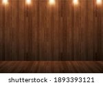 Wooden Background With Light...