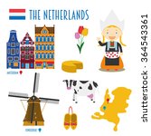 Netherlands Flat Icon Set...