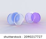 3d Rendered Round Shapes In...