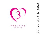 Beautiful Pink 3 Logo Template...