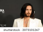 Small photo of Jared Leto at the 10th Annual LACMA ART+FILM GALA Presented By Gucci held at the LACMA in Los Angeles, USA on November 6, 2021.