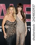 Small photo of Sydney Sweeney and Dakota Johnson at the Los Angeles premiere of 'Madame Web' held at the Regency Village Theater in Westwood, USA on February 12, 2024.