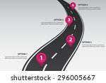 Road With Map Pointers   Vector ...
