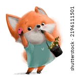 Cute Lovely Foxy Girl Character ...