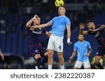 Small photo of Rome, Italy 30.10.2023: Lucas Beltran of Fiorentina. Patric of Lazio in action during the Italy Serie A TIM 2023-2024 football between SS Lazio vs ACF Fiorentina at Olympic Stadium in Rome.