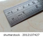 ruler, tool for measuring length
centimeters and inches