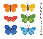 Cute Butterflies Clipart Set....