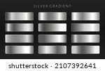 silver gradient vector set.... | Shutterstock .eps vector #2107392641