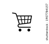 shopping cart icon vector.... | Shutterstock .eps vector #1907784157