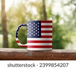 Small photo of country cup sublimation ABD flag