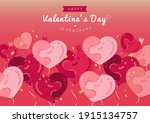 happy valentine's day with... | Shutterstock .eps vector #1915134757