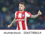 Small photo of 28th October 2021; Estadio Ciutat de Valencia, Valencia, Spain; La Liga football, Levante UD versus Atletico Madrid; Kieran Trippier of Atletico de Madrid