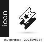 black cinema ticket icon... | Shutterstock .eps vector #2025695384