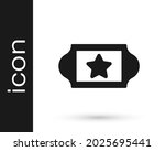 black cinema ticket icon... | Shutterstock .eps vector #2025695441